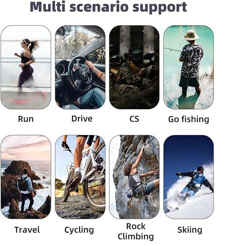 Camera Sunglasses, Waterproof Sports 1080P Full HD Video Sunglasses with Polarized UV400 Protection Safety Lenses for Driving, Riding, Fishing, and Other Outdoor Sports in Kuwait