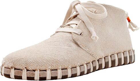Women's Salinas Lace Up Chukka Linen/Cotton Casual Sneakers | Glue-Free Construction, Agave Foam Midsole, Recycled EVA Footbed, Flexible Rubber Outsole in Kuwait