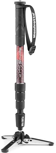 Manfrotto Element MII Video Aluminium Fluid Monopod & Smartphone Clamp, Pro Version (MCPIXI), Black in Kuwait