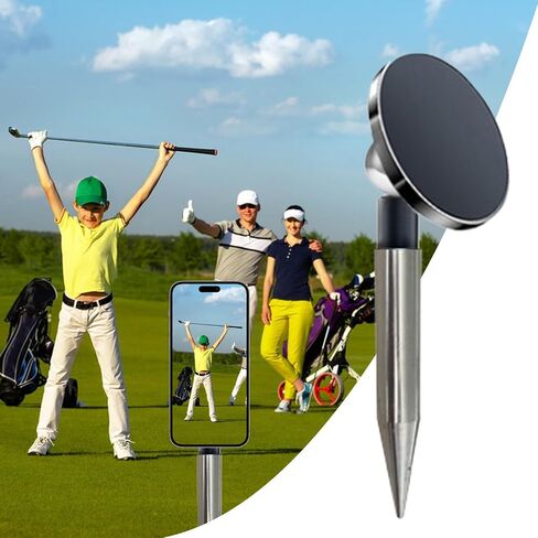 Golf Monopod Portable Camera Cellphone Mount Analyzer Video Filming | Magnetic Golf Monopod Recording Golf Swing for Travel Outdoor Vlog Practice Rounds Course Enthusiasts Coaches Vloggers in Kuwait