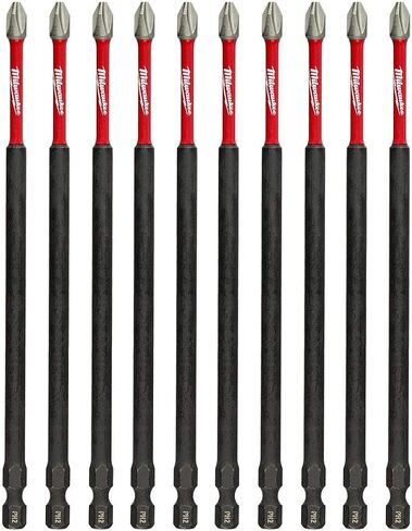 Milwaukee SHOCKWAVE #2 Phillips Bit Pack of 10, 6 Inch Length in Kuwait