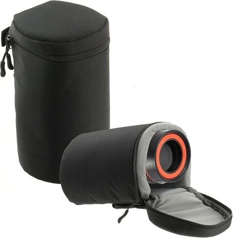 Navitech Black Water Resistant Camera Lens Protective Case Pouch - Compatible With Sony FE 12-24mm F2.8 GM Lens in Kuwait