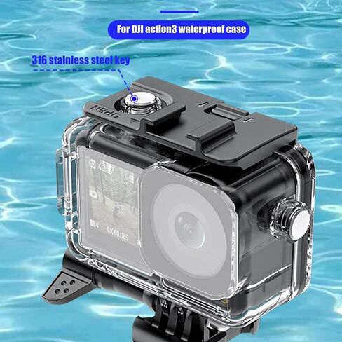 Protective Waterproof Diving Case 40M Compatible for Osmo Action 3 Cameras in Kuwait