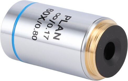 Fabater 60X Plan Achromatic Objective Lens for Biological Microscopes, Advanced Optical System, 20.2mm RMS, Suitable for EducationalProfessional Use in Kuwait