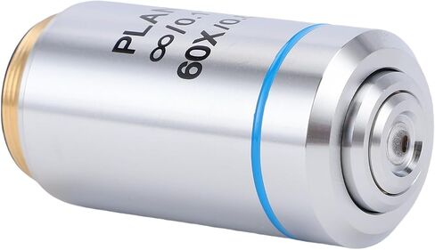 Fabater 60X Plan Achromatic Objective Lens for Biological Microscopes, Advanced Optical System, 20.2mm RMS, Suitable for EducationalProfessional Use in Kuwait
