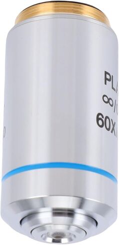 Fabater 60X Plan Achromatic Objective Lens for Biological Microscopes, Advanced Optical System, 20.2mm RMS, Suitable for EducationalProfessional Use in Kuwait