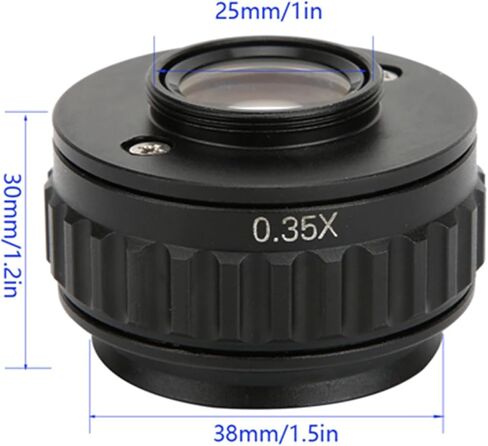 Microscope Lens Camera Interface Adapters | Good Quality Metal Materials Exquisite Workmanship 0.35X CTV for Trinocular Stereo Microscope in Kuwait