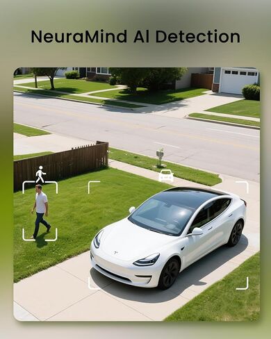 youkey 2-Cam Kit Solar Security Cameras Wireless Outdoor, 24/7 AOV Continuous Recoding, 2.5K Home Security System with Solar Panel, Free Face Recognition AI, Expandable Local Storage, No Monthly Fee in Kuwait