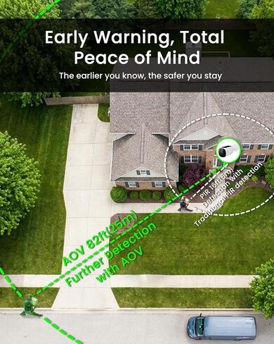 youkey 2-Cam Kit Solar Security Cameras Wireless Outdoor, 24/7 AOV Continuous Recoding, 2.5K Home Security System with Solar Panel, Free Face Recognition AI, Expandable Local Storage, No Monthly Fee in Kuwait