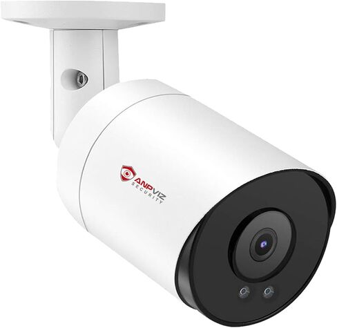 Anpviz 4K POE Camera Outdoor, 8MP Bullet POE IP Camera Outdoor | 100ft Smart Color Night Vision, Human/Vehicle Detection, 2.8mm Lens, Built-in Mic, Up to 512GB MicroSD Slot (U Series) in Kuwait