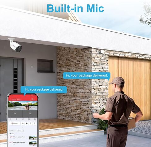 Anpviz 4K POE Camera Outdoor, 8MP Bullet POE IP Camera Outdoor | 100ft Smart Color Night Vision, Human/Vehicle Detection, 2.8mm Lens, Built-in Mic, Up to 512GB MicroSD Slot (U Series) in Kuwait