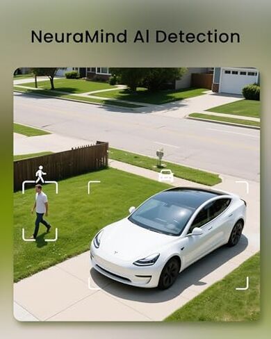 youkey 4-Cam Kit Solar Security Cameras Wireless Outdoor, 24/7 AOV Continuous Recoding, 2.5K Home Security System with Solar Panel, Free Face Recognition AI, Expandable Local Storage, No Monthly Fee in Kuwait