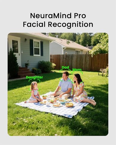 youkey 4-Cam Kit Solar Security Cameras Wireless Outdoor, 24/7 AOV Continuous Recoding, 2.5K Home Security System with Solar Panel, Free Face Recognition AI, Expandable Local Storage, No Monthly Fee in Kuwait