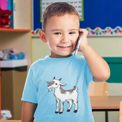 Toddler T-Shirt Farm Goat Female Farm Cotton Cartooned Boy & Girl Clothes Goat Baby Funny Tee Purple Design Only 2T in Kuwait