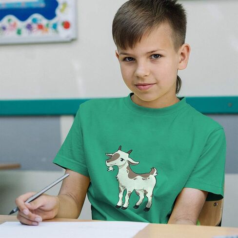 Toddler T-Shirt Farm Goat Female Farm Cotton Cartooned Boy & Girl Clothes Goat Baby Funny Tee Purple Design Only 2T in Kuwait