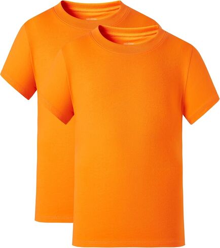 Huata Boys Girls Short Sleeve Tee T-Shirt Crewneck 2 Packs in Saudi Arabia
