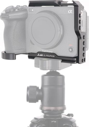 Hersmay FX30 Camera Cage with NATO Rail Top Plate for Sony FX3 FX30 ILME-FX30 Camera Accessories 1/4" 3/8" Hole Arca Swiss in Kuwait