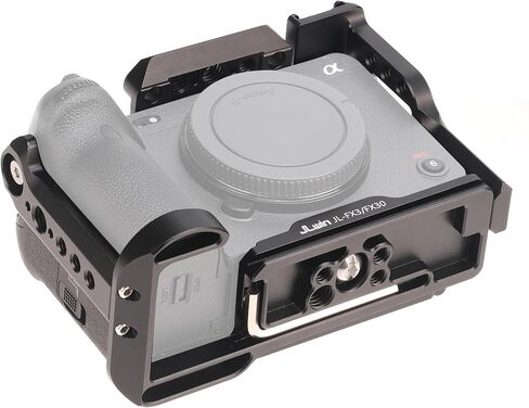 Hersmay FX30 Camera Cage with NATO Rail Top Plate for Sony FX3 FX30 ILME-FX30 Camera Accessories 1/4" 3/8" Hole Arca Swiss in Kuwait