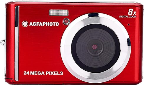 AGFA Photo Classic Digital Camera – 24MP Compact Point & Shoot Camera, 2000s Style Digicam, 2.4" LCD Screen, 8X Zoom, HD Video, Portable Travel Camera, Rechargeable Battery in Kuwait