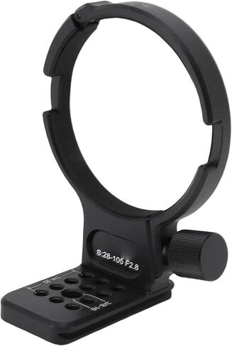 Diyeeni Lens Tripod Mount for DG DN Art F2.8 28-105mm Lens, Aluminum Replacement Foot Tripod Mount Collar with Builtin Arca Plate, 70mm Arrow Storage Case Base, 1/4 & 3/8in Screw Holes in Kuwait