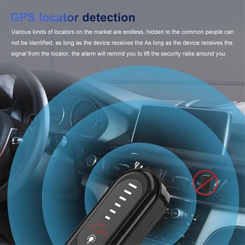 T01 Intelligent Portable Camera Detector Hotel Privacy Detection Tool Anti-Peeping Detector 6-Level Sensitivity Adjust Privacy Detection Tool in Kuwait