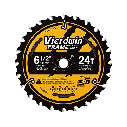 7-1/4" 40T Circular Saw Blade, 5/8" Arbor, 1-Pack for Wood Cutting | 40-tooth blade cuts softwood and hardwood cleanly; 5/8-inch arbor fits compatible circular saws for common woodworking tasks. in Kuwait