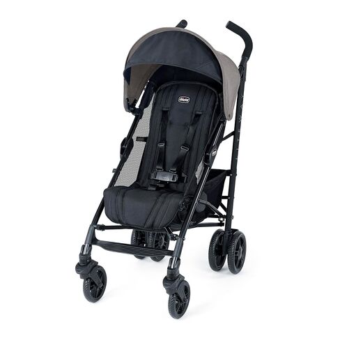 Chicco Liteway Stroller, Compact Fold Baby Stroller with Canopy, Lightweight Aluminum Frame Umbrella Stroller, for Use with Babies and Toddlers up to 40 lbs, Arctic/Blue in Kuwait
