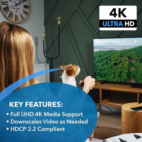 OREI 4x4 HDMI Matrix Switch – 4K@60Hz with Downscale, HDR, HDCP 2.2, EDID | HDMI Switch 4 In 4 Out, HDMI Matrix 4x4 – HDMI 2.0, Dolby Vision, HDR10+, LPCM 7.1CH, DTS-HD Master Audio in Kuwait