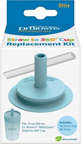 Dr. Brown's Straw Replacement Kit for Milestones Straw-to-360 Cup Set, BPA-Free, 1-Pack in Kuwait