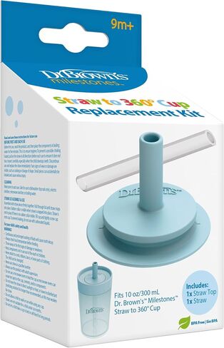 Dr. Brown's Straw Replacement Kit for Milestones Straw-to-360 Cup Set, BPA-Free, 1-Pack in Kuwait
