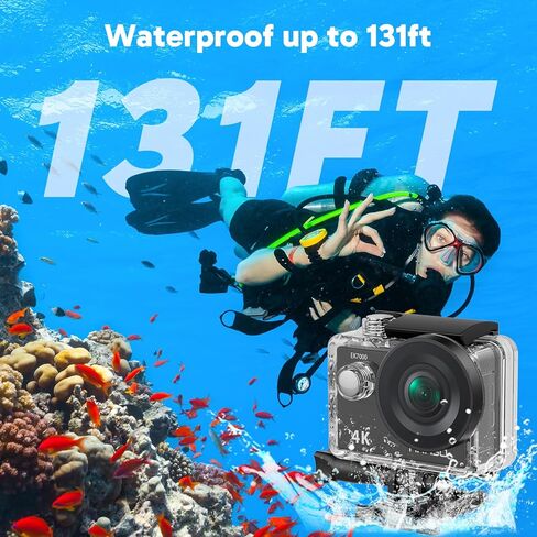 AKASO EK7000 Action Camera with 42 in 1 Action Camera Accessories Kit Bundle in Kuwait