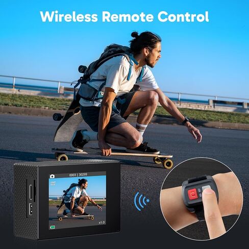 AKASO EK7000 Action Camera with 42 in 1 Action Camera Accessories Kit Bundle in Kuwait