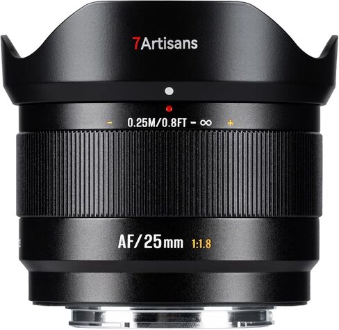 7artisans 25mm f1.8 AF APS-C Auto Focus Prime Wide Angle Lens for Sony Emount Cameras NEX, Alpha,Series Like NEX5N A6400 A6300 etc. in Kuwait