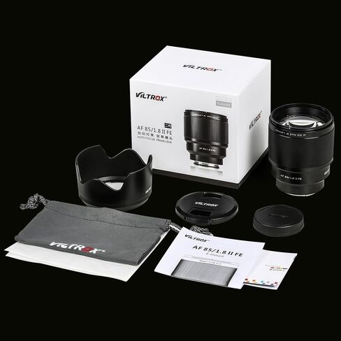 Viltrox AF 85mm F1.8 Mark II Full Frame Lens For Sony E-Mount, STM Telephoto Lens for Sony E-Mount Camera A6000-6700 ZV-E10 FX30 FX3 A7C A7RII A7SIII A7III A7RIII A7IV A7RIV A7RV A9 A1 ZVE1 A7CR A7CII in Kuwait