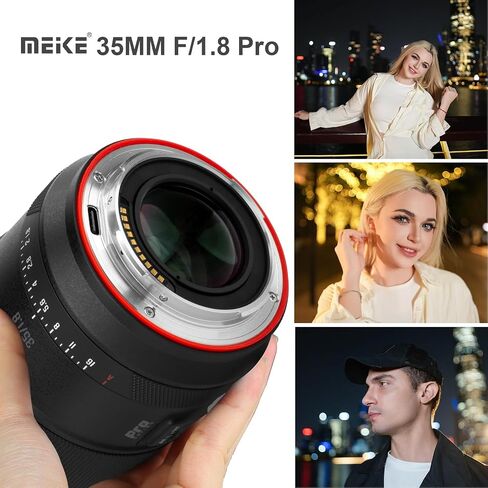 Meike 35mm F1.8 Full Frame Wide Angle AF STM Lens Auto Focus Fixed Prime Portrait Lenses for Panasonic Lumix Sigma Leica L-Mount Mirrorless Camera S1 S1R S1R II S1H S5 FP SL SL2 in Kuwait