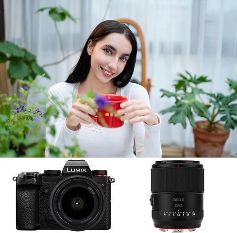 Meike 35mm F1.8 Full Frame Wide Angle AF STM Lens Auto Focus Fixed Prime Portrait Lenses for Panasonic Lumix Sigma Leica L-Mount Mirrorless Camera S1 S1R S1R II S1H S5 FP SL SL2 in Kuwait