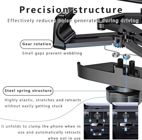 Phone Holders for Your Car for Mercedes Benz A Class W168, 360° Adjustable Air Vent Phone Mount Compatible One Hand Operation Easy Removal in Saudi Arabia