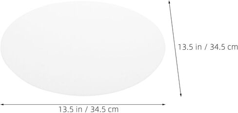 Toddmomy Acrylic round Lampshade Diffuser Panel for Ceiling Light Replacement with Glare Reduction, 13.6 Inch White Modern Lamp Shade Diffuser for Home and Office Lighting in Kuwait