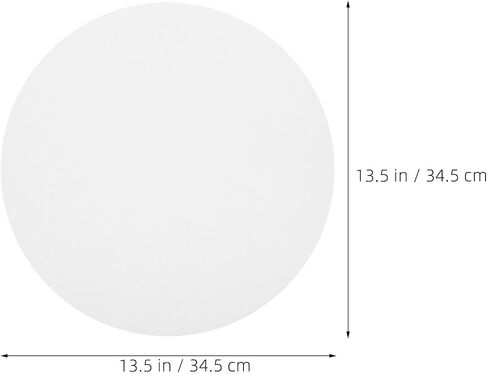 Toddmomy Acrylic round Lampshade Diffuser Panel for Ceiling Light Replacement with Glare Reduction, 13.6 Inch White Modern Lamp Shade Diffuser for Home and Office Lighting in Kuwait