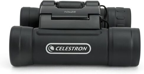 Celestron UpClose G2 10x25 Compact Binoculars for Hiking, Travel & Birding | Compact Roof Prism Design, Lightweight for Travel, Multi-Coated Optics, Folding Design, Comfortable Grip in Kuwait