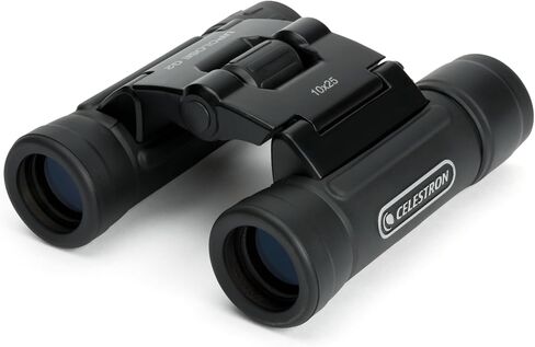 Celestron UpClose G2 10x25 Compact Binoculars for Hiking, Travel & Birding | Compact Roof Prism Design, Lightweight for Travel, Multi-Coated Optics, Folding Design, Comfortable Grip in Kuwait