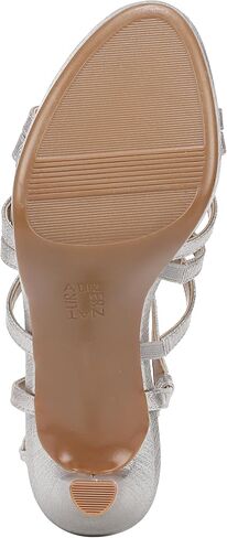 Naturalizer Women's Baylor Heeled Sandal Soft Silver Metallic 6 M in Kuwait