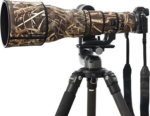 Rolanpro Waterproof Lens Camouflage Cover for Nikon Z 800mm F6.3 VR S - Camouflage Rain Cover Lens Protective Sleeve Easy Installation # 9 in Kuwait