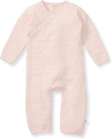 Burt's Bees Baby Long Sleeve Quilted Wrap-Front Jumpsuit, 100% Organic Cotton One-Piece Outfit Coverall in Kuwait