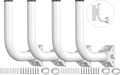 Networks Pole Mount Bracket, Universal 150° Adjustable Pole & Wall Mount for Ubiquiti Networks Unifi Access Point, Outdoor Point-to-Point WiFi CPE Client Bridge (2-Pack) in Kuwait