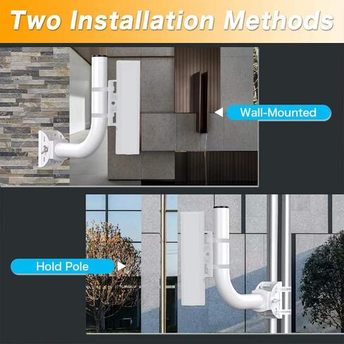 Networks Pole Mount Bracket, Universal 150° Adjustable Pole & Wall Mount for Ubiquiti Networks Unifi Access Point, Outdoor Point-to-Point WiFi CPE Client Bridge (2-Pack) in Kuwait