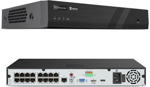 Anpviz 12MP 16CH PoE NVR for Home Security Camera System, NO HDD | Only Plug & Play Anpviz U Series Camera,16 Channel Network Video Recorder Support 12MP/8MP/6MP/5MP/4MP PoE Camera (U Series) in Saudi Arabia