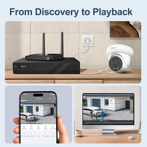 Anpviz 12MP 16CH PoE NVR for Home Security Camera System, NO HDD | Only Plug & Play Anpviz U Series Camera,16 Channel Network Video Recorder Support 12MP/8MP/6MP/5MP/4MP PoE Camera (U Series) in Saudi Arabia
