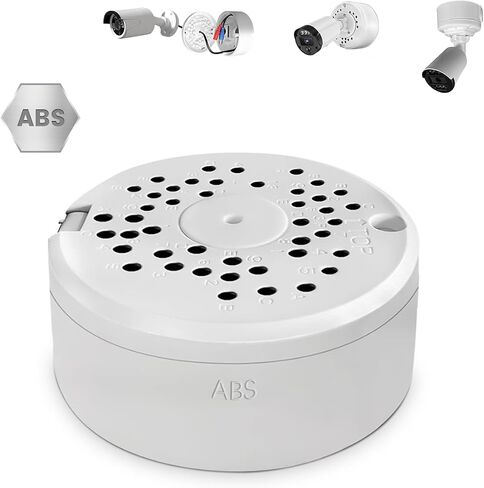 ABS Universal Bullet Security Camera Junction Box | Outdoor CCTV IP Cameras Mounting Bracket, Hide Cable Junction Base Boxes for Surveillance Cameras in Saudi Arabia