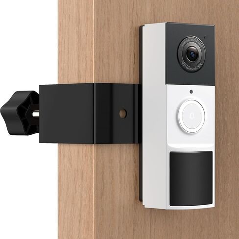 Anti-Theft Doorbell Mount for Tapo, Fully Metal Mounting Bracket Compatible with Tapo Video Doorbell D225/ D210/ D235, Anti-Blocks Motion Sensor, No Drilling Adjustable for Houses/Apartments/Rentals in Saudi Arabia
